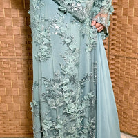 Luxurious Nora Abaya- Mint Green (defect ) 50