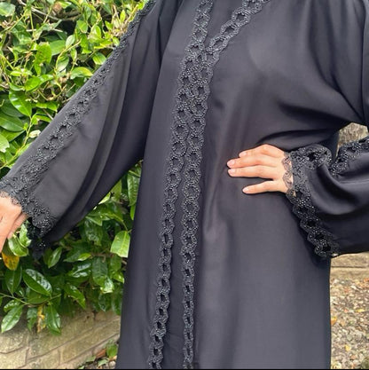 Black lace Abaya