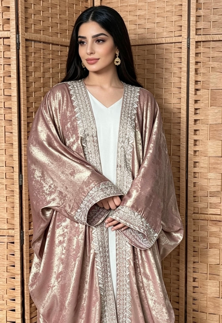 Fariha Abaya - Rose Pink
