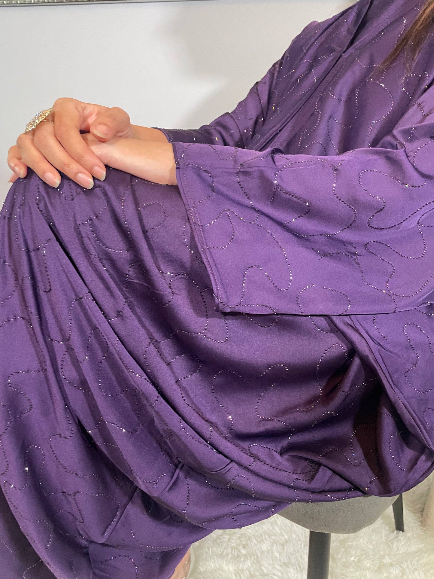 Alayna Abaya set - Purple