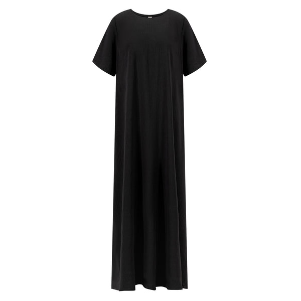 Essential Inner Slip Dress- Light Black